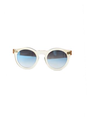 Occhiali da sole artigianali con montatura trasparente e lenti flat Capri People | BOTTEGHE49231451